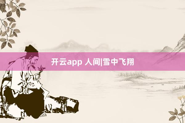 开云app 人间|雪中飞翔